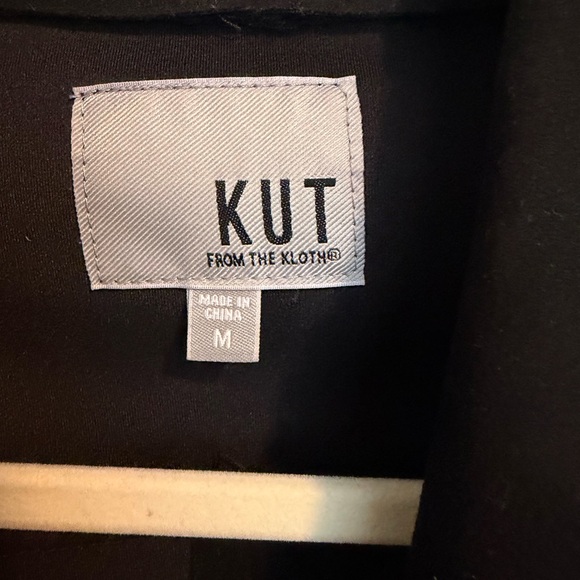 Kut From The Kloth Black Asymmetrical Zip Blazer - Picture 2 of 7